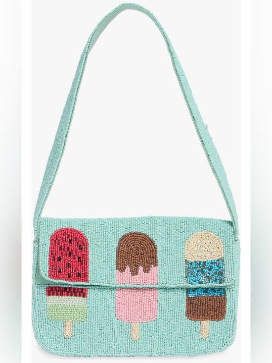 Sol And Mer Handbags - NWT Sol & Mer Collection XIIX Beaded Autumn Leaves Baguette Shoulder Bag